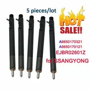 5PC Diesel Injector EJBR02601Z A6650170121 6650170121 for Delphi SSANGYONG - Picture 1 of 7