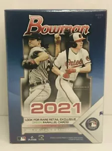 2021 Topps Bowman Blaster Box Factory Sealed Retail Exclusive Green MLB - Picture 1 of 2