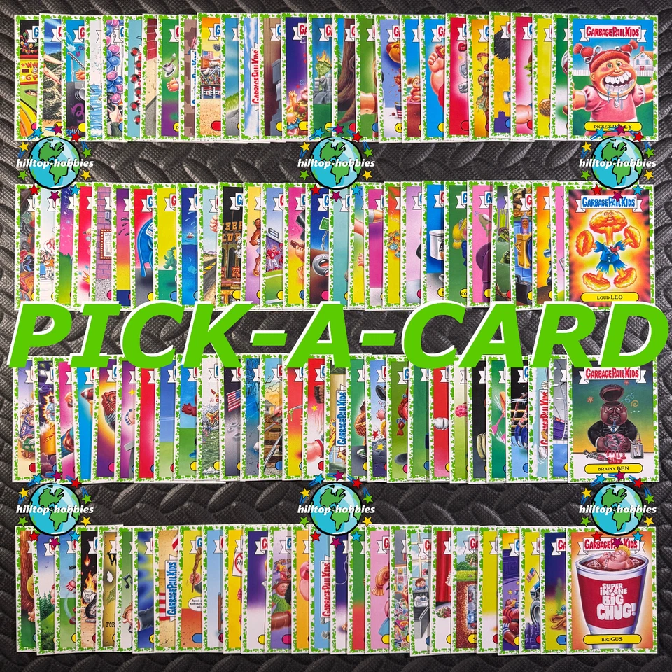 GARBAGE PAIL KIDS 2016 SERIES 1 AMERICAN AS APPLE PIE PICK-A-CARD GREEN PARALLEL - Image 1 of 1