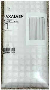 IKea SAXALVEN Shower Curtain, Water Resistant, White, 71x71" SAXÄLVEN, New - Picture 1 of 7