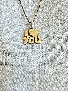 James Avery 'I Love You'' Charm   925 ~   VINTAGE - Picture 1 of 4