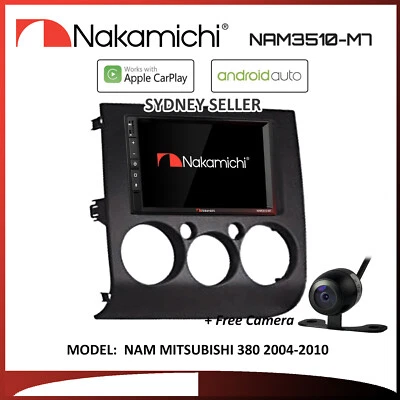 7" APPLE CARPLAY ANDROID AUTO NAKAMICHI BT RADIO FOR MITSUBISHI 380 2004-2010 - image 1 of 4