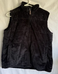 Columbia Weste Kunstfell schwarz Damen Gr. XL gefüttert Jacke - Bild 1 von 3