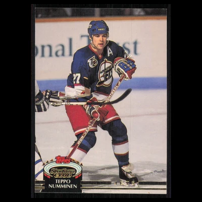 Teppo Numminen #77 1992 Stadium Club Winnipeg Jets Hockey Card NHL NM - Image 1 of 3