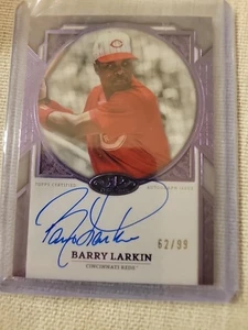 2024 TOPPS TIER ONE NEXT LEVEL BARRY LARKIN #NLA-BL PURPLE FOIL /99  - Bild 1 von 3