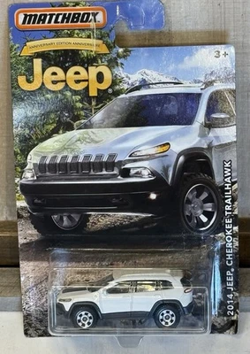 2015 Matchbox Jeep Cherokee Trailhawk White - Jeep Anniversary Edition - Image 1 of 4