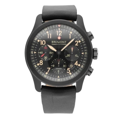 Bremont ALT1-P2 JET Black Dial 43mm Automatic Men's Watch ALT1-P2-JET-R-S - Image 1 of 4