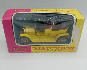 1907 Peugeot Y-5 Lesney Models of Yesteryear Matchbox Die Cast Toy Car with Box - Picture 1 of 4