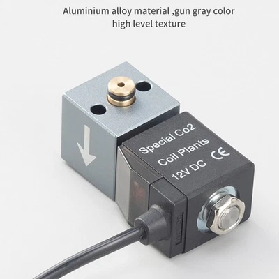 Válvula de CO2 eléctrica de bajo ruido para uso doméstico agua planta hierba cultivo pecera Foto 1 de 4