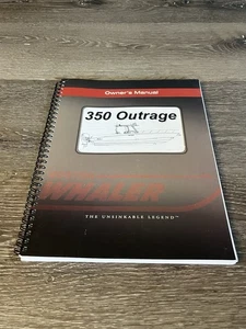 Boston Whaler 350 Outrage – Owners Manual Book – Original –  Excellent Condition - Bild 1 von 8