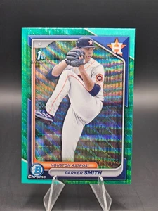 PARKER SMITH - 2024 Bowman Chrome Green Wave /125 Astros - Picture 1 of 2