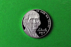 2013-S- Deep Cameo Jefferson Nickel US GEM Proof Coin - Picture 1 of 1