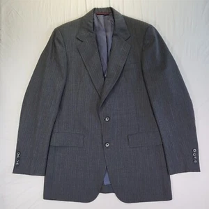 Hart Schaffner Marx Silverwoods Sport Coat Size 40" Chest Suit Jacket Pinstriped - Picture 1 of 14