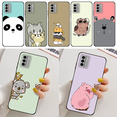 Funda de teléfono para Nokia C210 G310 C300 G400 C110 dibujos animados animales lindo patrón cubierta Foto 1 de 4