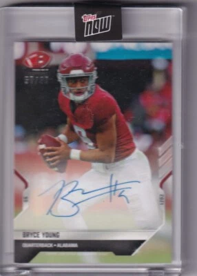 Bryce Young 2021 Bowman Next Auto Topps Now 3A /99 XRC - Image 1 of 2
