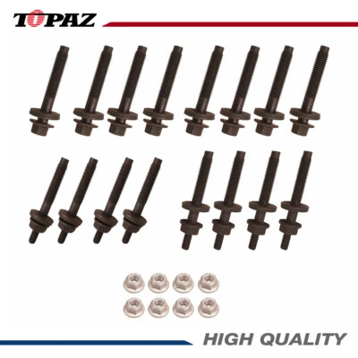 Kit de 24 pernos y tuercas de colector de escape para Dodge Dakota Durango Ram 2000-2003 Foto 1 de 4