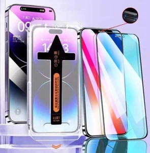 For iPhone 16 15 14 13 12 11 Pro Max XR Glass Screen Protector Installation Kit - Picture 1 of 5