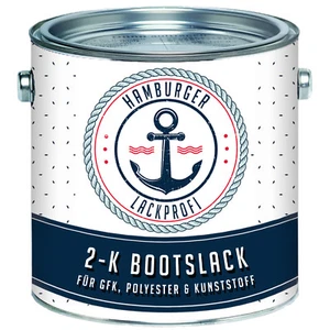 Peinture bateau 2K mat pour PRV et plastique noir RAL 9005 couleur yacht peinture yacht HLP - Photo 1/5
