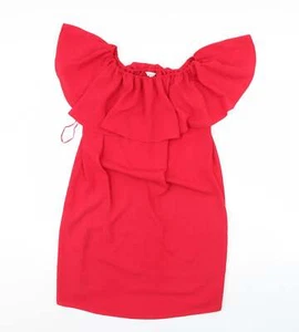 Peacocks Womens Pink Polyester Blend Mini Size 14 - Picture 1 of 12