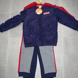 Members Mark Boys Game On 4 Pc Everyday Outfits Set Jacket, Shirt, 2 Pants, Sz 6 - Picture 1 of 5