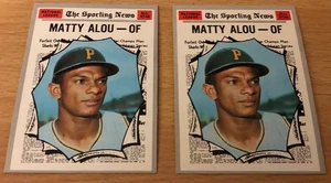Lot (2) 1970 Topps Matty Alou #460 Led In Hits Singles Doubles 1969 High Grade! - Picture 1 of 2