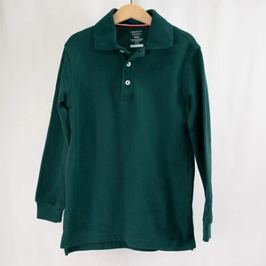 French Toast Boys' Long-Sleeve Polo • dark green • M/8 (NEW W/O TAGS) - Picture 1 of 7