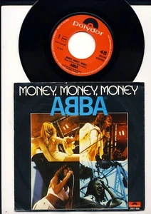 ABBA - Money Money Money - Crazy World - 7 Inch Vinyl Single - HOLLAND - Picture 1 of 2