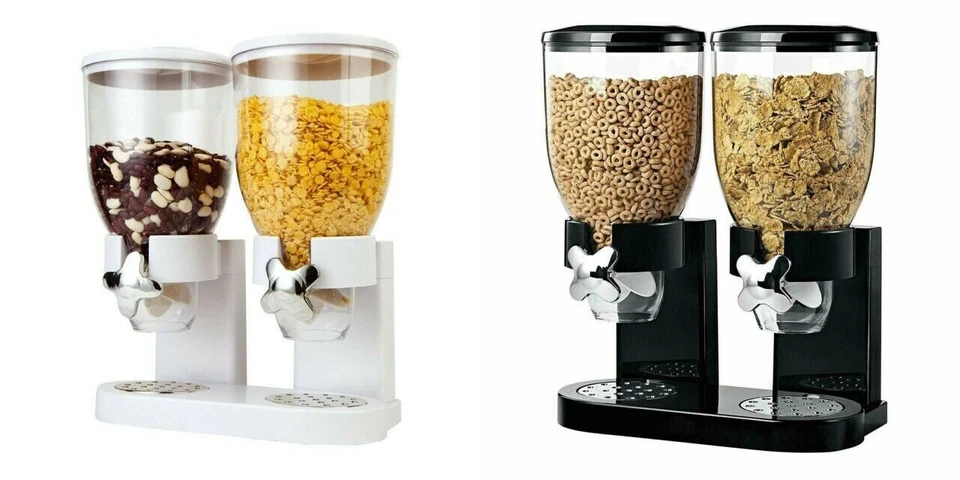 Müslispender doppelt, Kornflakes Spender, Cerealienspender, Cornflakes Behälter - Bild 1 von 1