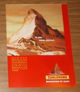 Rara Pubblicità TOBLERONE Cioccolato - Non ci sono coincidenze 1999 - Foto 1 di 1