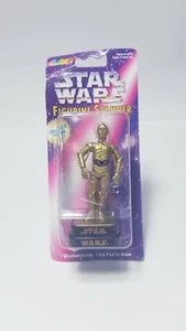 Timbro statuina vintage 1997 Star Wars C-3PO arte rosa decorazione design collezione - Foto 1 di 2