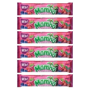 6x Pack Mamba Berrytasty Assorted Flavor Fruit Chews | 18 Chews Per Pack | 2.8oz - Picture 1 of 1