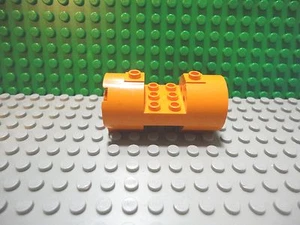 Lego 1 Orange 3x6x2 jet engine round cylinder horizontal airplane - Picture 1 of 1