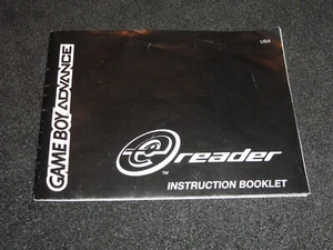 Nintendo Game Boy Advance e-Reader Folleto de instrucciones 2002 Nintendo EE. UU. - Imagen 1 de 4