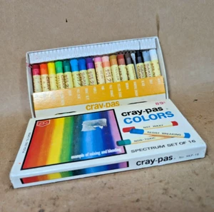Sanford’s Cray-Pas COLORES - Conjunto de espectro de 16 vintage nuevo stock antiguo - Imagen 1 de 8