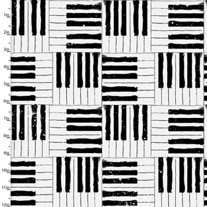 Tela de algodón para piano Rhythm and Hues - Imagen 1 de 2