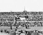 1910 Heavyweight Champion JACK JOHNSON vs JIM JEFFRIES Błyszczący 8x10 Druk fotograficzny