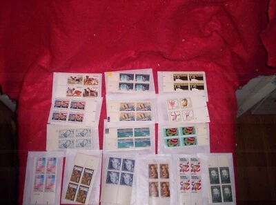 US POSTAGE Stamps Plate Block Stamps LOT 15,  20 cent Christmas,  dogs, crime - Image 1 of 2