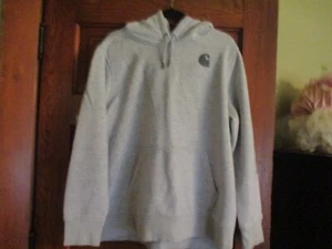 Carhartt Men's Hooded Pullover Midweight Sweatshirt in Grey - Picture 1 of 3