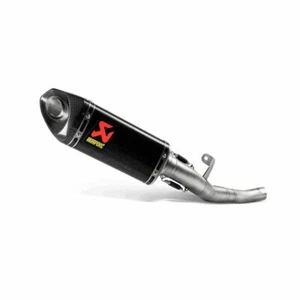 Akrapovic Exhaust Carbon Fibre Slip-On Triumph Street Triple 765 R 2020-2022 - Picture 1 of 2