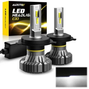 2x Auxito 9003 H4 HB2 LED Headlight Low/High Beam Bulbs Xenon White Fanless ECO - Picture 1 of 10