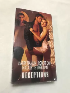 DECEPTIONS NICOLLETTE SHERIDAN, HARRY HAMILTON VHS 1990 - Picture 1 of 2