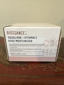 Crema hidratante BIOSSANCE escualano + vitamina C rosa (1,69 f oz/50 ml) - Imagen 1 de 7