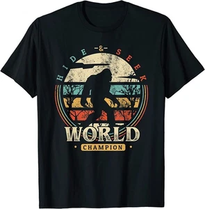 NUEVA Camisa Bigfoot Hide and Seek Champion Camiseta de Camping Sasquatch - HECHA EN EE. UU. - Imagen 1 de 12
