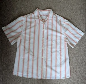 Levi Camp Shirt (Orange Stripe) Medium - Picture 1 of 2