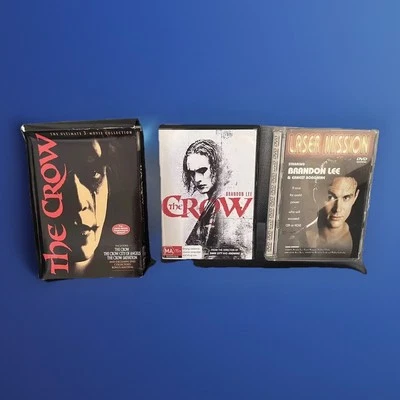The Crow Collection +2 BONUS Films DVD 2017 4-Disc Brandon Lee action Movie - Image 1 of 4