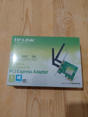 TP-Link Wireless N PCI Express Adapter 300Mbps Modello TL-WN881ND - Immagine 1 di 4