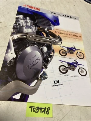Yamaha YZ426F WR426F 2001 Moto Prospecto Catálogo Folleto YZF WRF 426 - Imagen 1 de 2