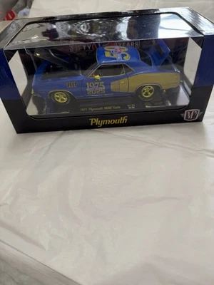  2025 M2  1971 PLYMOUTH HEMI CUDA "VP RACING 50 YEARS" CHASE 1/24 R136 BLUE/GOLD - Image 1 of 4