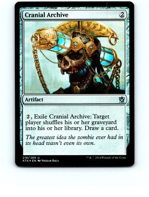 Cranial Archive #218 Uncommon,Foil Khans of Tarkir MTG NP Near Mint or Better - Image 1 of 2