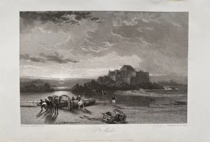 Impresión antigua de 1834; St Malo / Saint-Malo, Francia después de Stanfield - Imagen 1 de 2